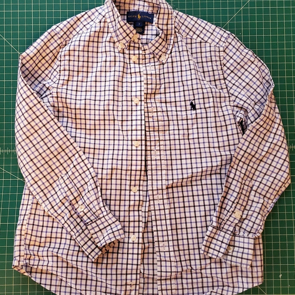 Ralph Lauren Button Down Plaid Shirt